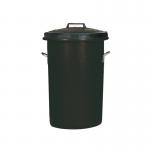 Heavy Duty Coloured Dustbin 85 Litre Black 311961 SBY06631