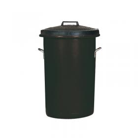 Heavy Duty Coloured Dustbin 85 Litre Black 311961 SBY06631
