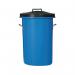 Heavy Duty Coloured Dustbin 85 Litre Blue 311963 SBY06633