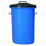 Heavy Duty Coloured Dustbin 85 Litre Blue (Dimensions: W476 x D476 x H673mm) 311963 SBY06633