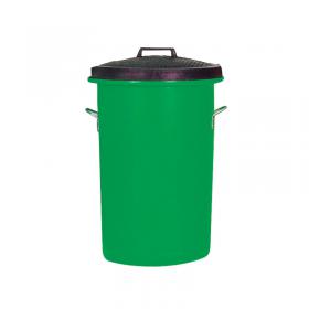 Heavy Duty Coloured Dustbin 85 Litre Green 311965 SBY06635