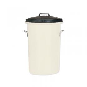 Heavy Duty Coloured Dustbin 85 Litre White 311967 SBY06637