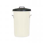 Heavy Duty Coloured Dustbin 85 Litre White 311967 SBY06637