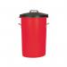 Heavy Duty Coloured Dustbin 85 Litre Red 311969 SBY06639