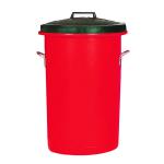 Heavy Duty Coloured Dustbin 85 Litre Red 311969 SBY06639