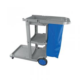 Multipurpose Janitorial Trolley Grey W500xD970xH1140mm 101272 SBY06942