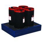 Can Tray Blue 4x25 Litre (Moulded Plastic Construction for 4 x 25 Litre Drums) 312730 SBY07032