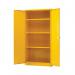 Hazardous Substance Storage Cabinet 72x36x18 inch cw 3 Shelf Yellow 188736 SBY07589