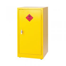 Hazardous Substance Storage Cabinet 36X18X18 inch CW 1 Shelf Yellow 188740 SBY07592