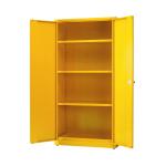 Hazardous Substance Storage Cabinet 72x48x18 inch C/W 3 Shelf Yellow 188733 SBY07594