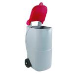 VFM Red Non-Locking Recycling Wheelie Bin (Capacity: 90 litres) 314633 SBY07711
