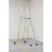 Aluminium 10 Tread Folding Mobile Step Ladder 316026 SBY08155