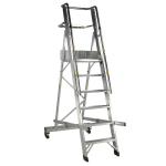 Aluminium 6 Tread Folding Mobile Step Ladder 316030 SBY08159