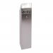 Silver Hooded Top Cigarette Ash Tower Bin 6.6 Litre 317468 SBY08763