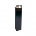 Black Hooded Top 6.6 Litre Cigarette Ash Tower Bin 317469 SBY08764