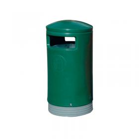 Outdoor Hooded Top Bin 75 Litre Green 321771 SBY10580