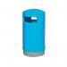 Outdoor Hooded Top Bin 75 Litre Blue 321772 SBY10581