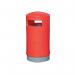 Outdoor Hooded Top Bin 75 Litre Red 321773 SBY10582