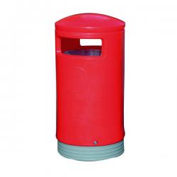 Cheap Stationery Supply of Outdoor Hooded Top Bin 75 Litre Red 321773 Office Statationery
