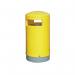 Outdoor Hooded Top Bin 75 Litre Yellow 321774 SBY10583