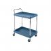 2 Tier Blue H1041xW832xD546mm Deep Ledge Trolley 322442 SBY10782