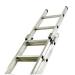 Aluminium Double Section Push Up 16 Rung Ladder 323139