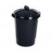 Plastic Dustbin 80 Litre Black 379770 SBY11082