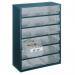 Clear 18 Drawer System Dark Grey Storage Cabinet 324117 SBY11349