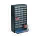 Clear 40 Drawer System Dark Grey Storage Cabinet 324171