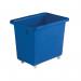 VFM Blue Swivel Castor Bottle Skip 405x610x560mm 328217 SBY12930