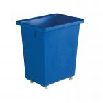 Bottle Skip 580x410x700mm 4x50mm Swivel Blue 328218 SBY12931