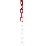 Plastic Chain 10mm Short Link 25 Metre Red/White 328273 SBY12957