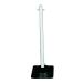 VFM White Freestanding Post With Square Rubber Base 404041