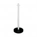 VFM White Free standing Post With Circular Plastic Base 328349 SBY12991