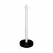 VFM White Free standing Post With Circular Plastic Base 328349 SBY12991