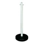 VFM White Freestanding Post With Circular Plastic Base 328349 SBY12991