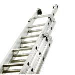 Push Up Aluminium Ladder 3 Section 8 Rungs (Fitted with wall runner wheels) 328665 SBY13098