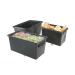 Recycled Container Truck Poly Straight Sided Black 329095