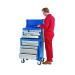 Tool Chest 8 Drawer Blue (W663 x D376 x H307mm, fully lockable) 329349