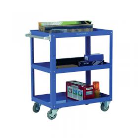 Works Blue 3-Tier Trolley 329946 SBY13625