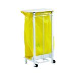 Pedal Operated Sack Holder Semi-Mobile 92 Litre White 330258 SBY13750
