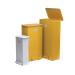 Fire Retardant Sack Holder 64 Litre Freestanding Yellow 330279