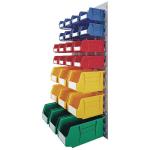 VFM Coloured Wall Mounted Storage Bin Unit (Comes with 25 multicoloured bins) 331569 SBY14166