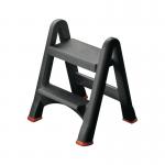 Folding Plastic Step Stool Black 333650 SBY14528