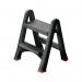 Folding Plastic Step Stool Black 333650 SBY14528