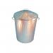 Galvanised Dustbin with Lid 90L 344197 SBY14538