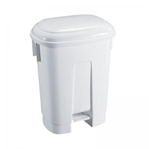 Derby Plastic Pedal Bin 60L White 348011 SBY14758