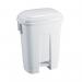 Derby Plastic Pedal Bin 60L White 348011 SBY14758