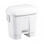 Derby Plastic Pedal Bin 30L White 348020 SBY14763