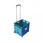 Folding Container Trolley Blue /Green 356684 SBY16211